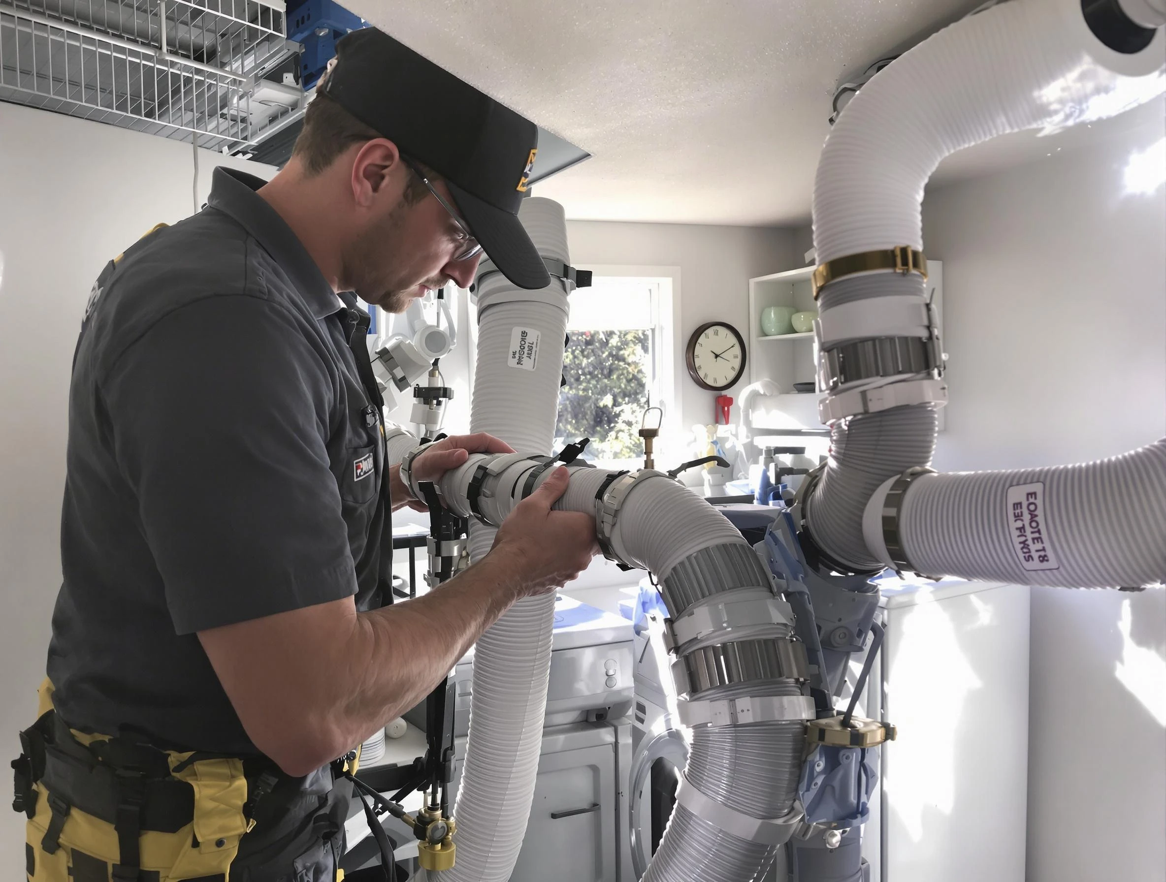 Dryer Vent Hose Installation in Pine