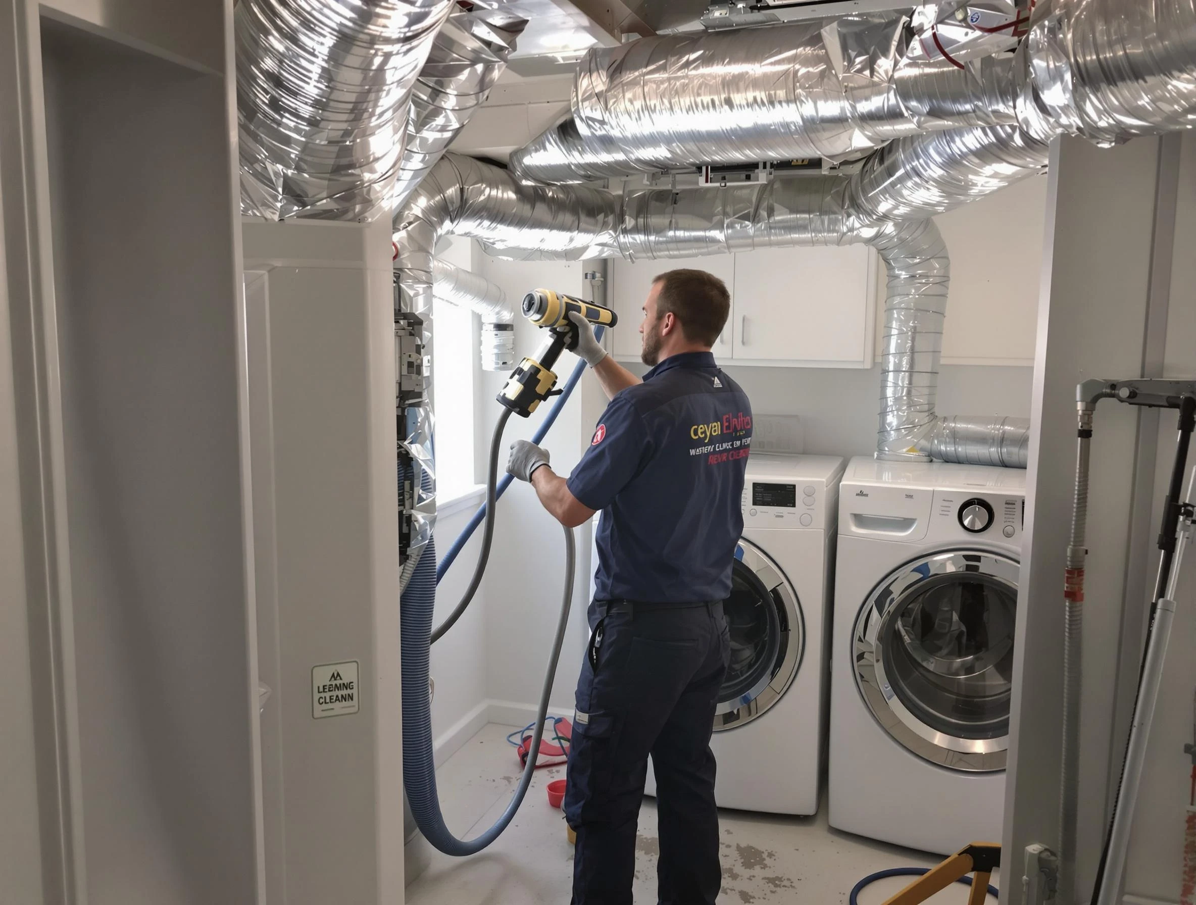 Pine Dryer Vent Cleaning specialist using advanced equipment for thorough duct cleaning in Pine
