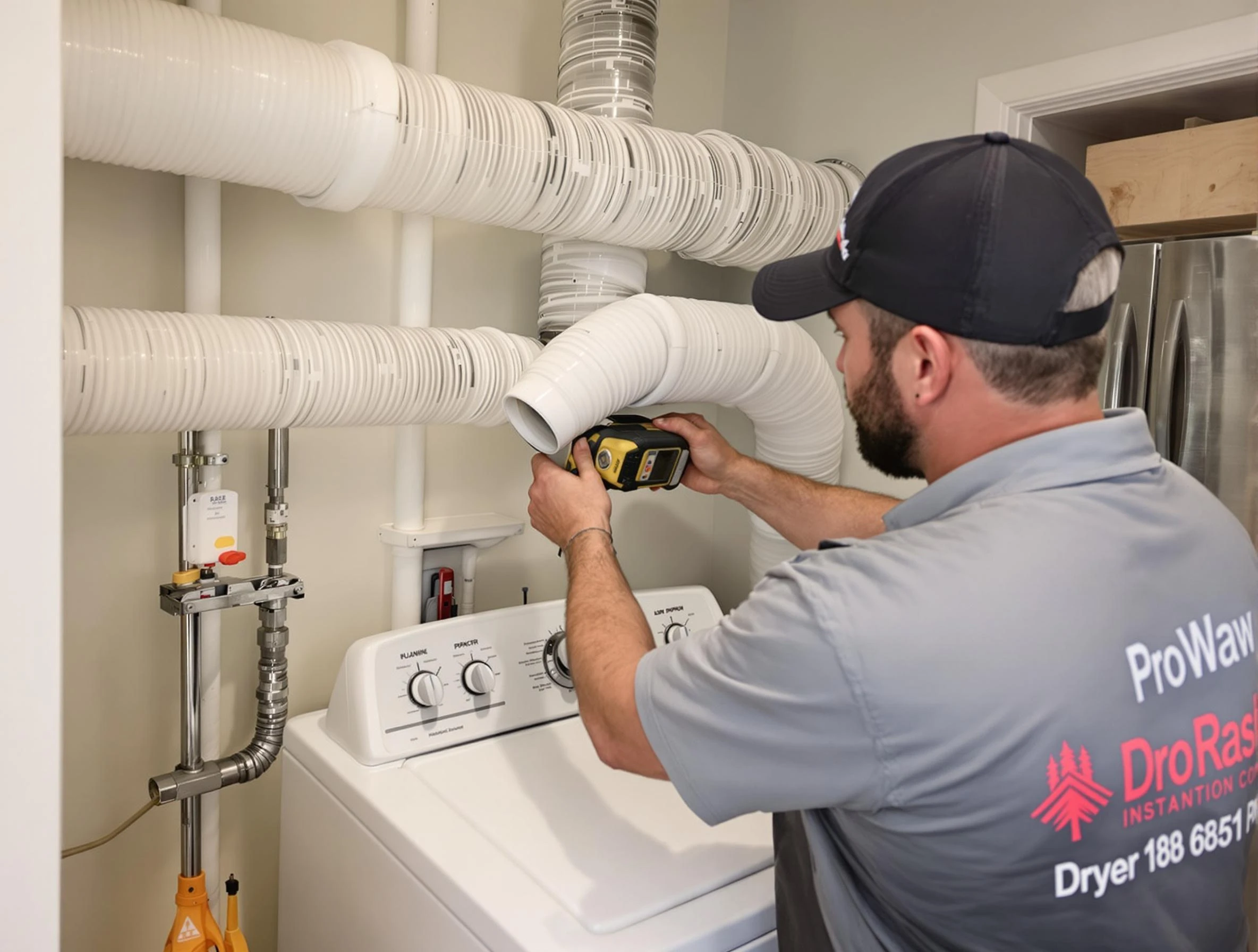 Professional dryer vent hose installation by Pine Dryer Vent Cleaning in Pine
